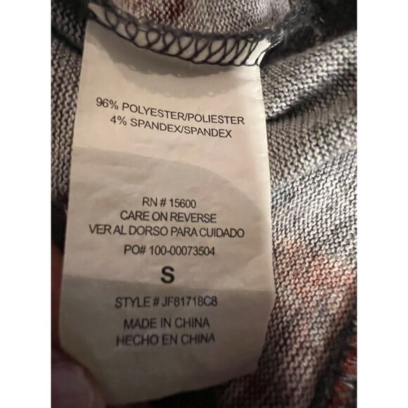 Mason & Bell medium sweater floral V-neck long sleeve gray pink soft - Picture 9 of 10